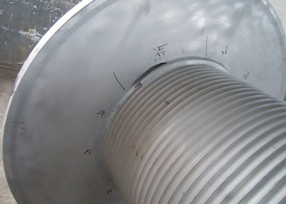 Grey Offshore Winch , Wire Rope Drum Carbon Steel / Aluminium Alloy / Stainless Steel Materials