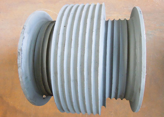 Grey Offshore Winch , Wire Rope Drum Carbon Steel / Aluminium Alloy / Stainless Steel Materials