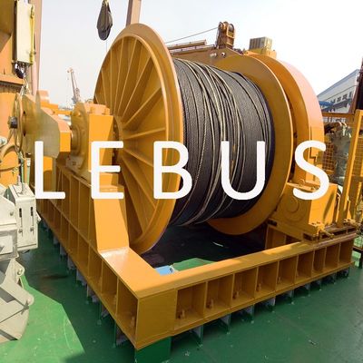 LBS Split Sleeve Hydraulic Mooring Winch One Reel For Mine Field