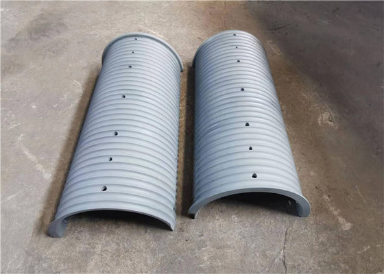 স্টিলের তারের দড়ি জন্য ভারী দায়িত্ব অর্ধেক বিভক্ত Grooved আঙ্গুল Lebus দড়ি Groove