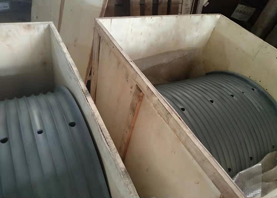 উচ্চ শক্তি ইস্পাত বড় ব্যাস উইঞ্চ ড্রাম গ্রোভড হাতা সম্পূর্ণ মেশিন